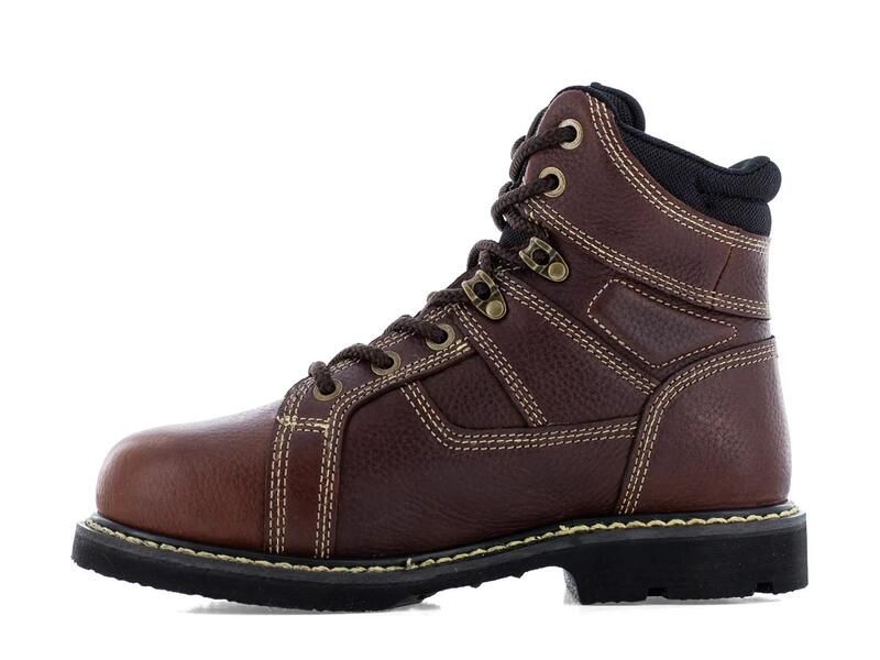 アイロンエイジ メンズ シューズ ブーツ・レインブーツ Tシャツ Iron AgeGroundbreaker Steel Toe Work Boot Mens Dark Brown ブラウン