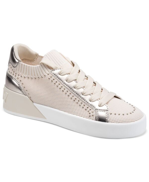 ダナ キャラン ニューヨーク レディース シューズ スニーカー レース DKNY Womens Mallory Studs LaceUp Sneakers Coconut