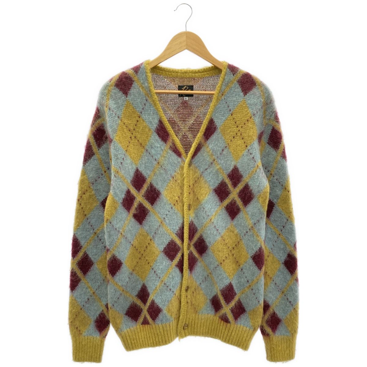 Needles ニードルズ サイズL Mohair Cardigan Argyle J0256 モヘアカーディガン アーガイル メンズ