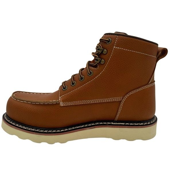 アドテック メンズ シューズ ブーツ・レインブーツ AdTec 6 Tumbled Comp Toe Moc Work Bootumble Brown ブラウン