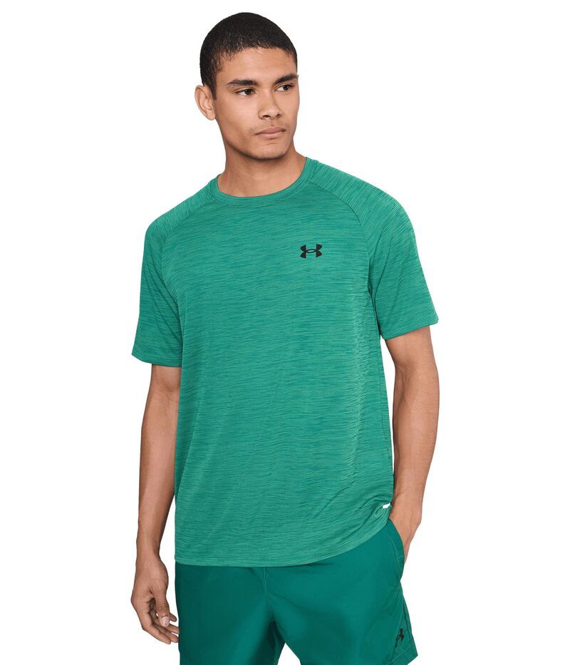 アンダーアーマー メンズ トップス シャツ Under Armour Tech Textured Short Sleeve TShirt Rack GreenBlac グリーン