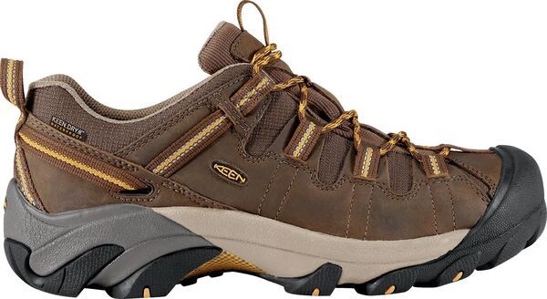 キーン メンズ シューズ ブーツ・レインブーツ KEEN Mens Targhee II Waterproof Hiking Shoes Cascade BrnGolden Yellow イエロー
