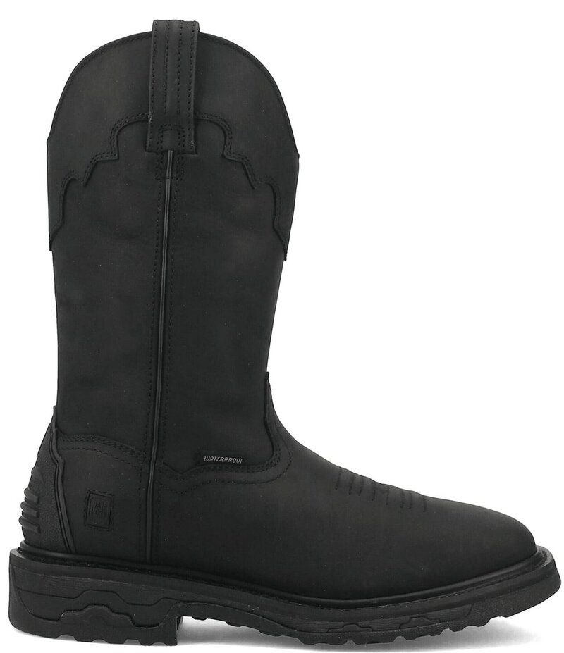 ダンポスト メンズ シューズ ブーツ・レインブーツ レザー Dan Post Mens Blayde 11 Waterproof Leather Square Toe Work Boots Black