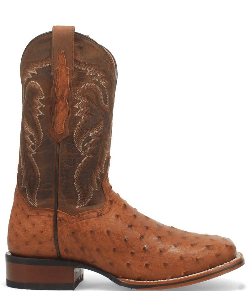 ダンポスト メンズ シューズ ブーツ・レインブーツ Dan Post Mens Alamosa 11 Full Quill Ostrich Square Toe Western Boots Bay A ダンポスト メンズ シューズ ブーツ・レインブーツ Dan Post Mens Alamosa 11 Full Quill Ostrich Square Toe Western Boots Bay A