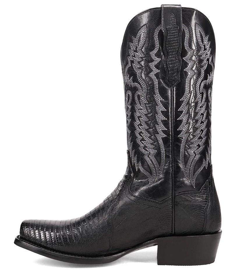 ダンポスト メンズ シューズ ブーツ・レインブーツ Dan Post Mens Ringold 13 Teju Lizard Square Toe Western Boots Black ブラック