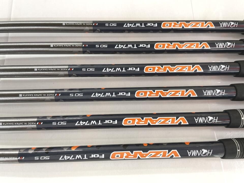 ホンマゴルフ　TOUR WORLD TW747 P　VIZARD For TW747 50　Sフレックス　アイアンセット　中古　ゴルフドゥ！岡山青江店【最短即日発送】
