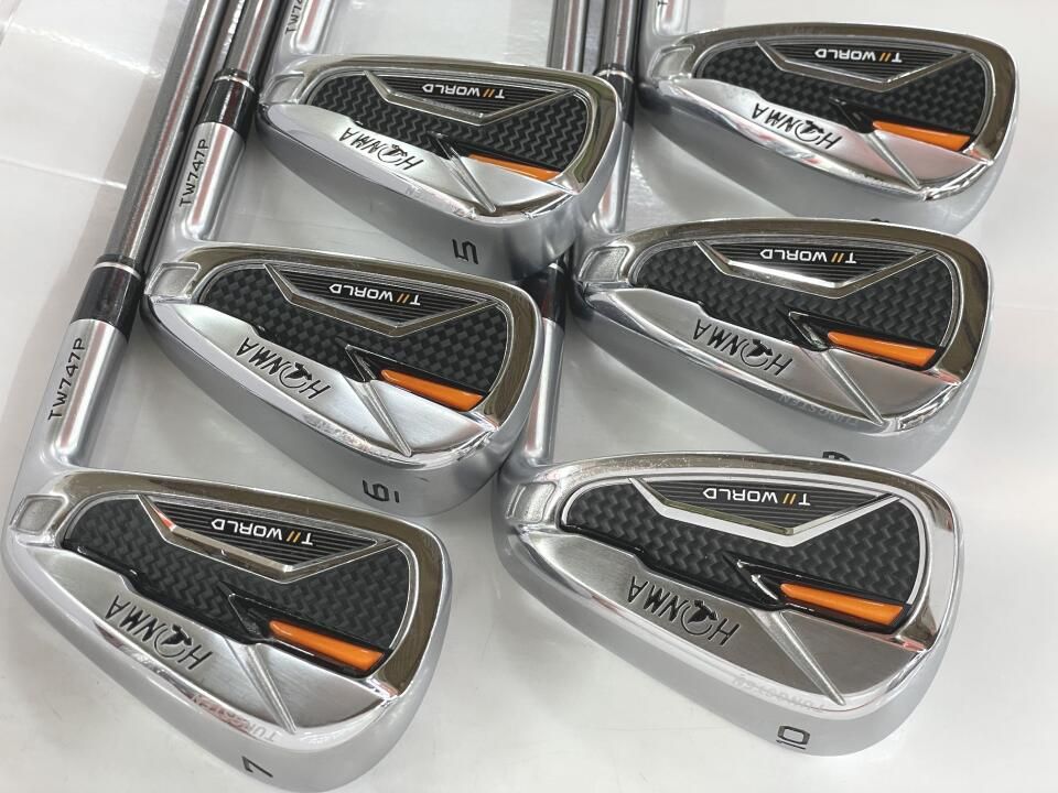 ホンマゴルフ　TOUR WORLD TW747 P　VIZARD For TW747 50　Sフレックス　アイアンセット　中古　ゴルフドゥ！岡山青江店【最短即日発送】