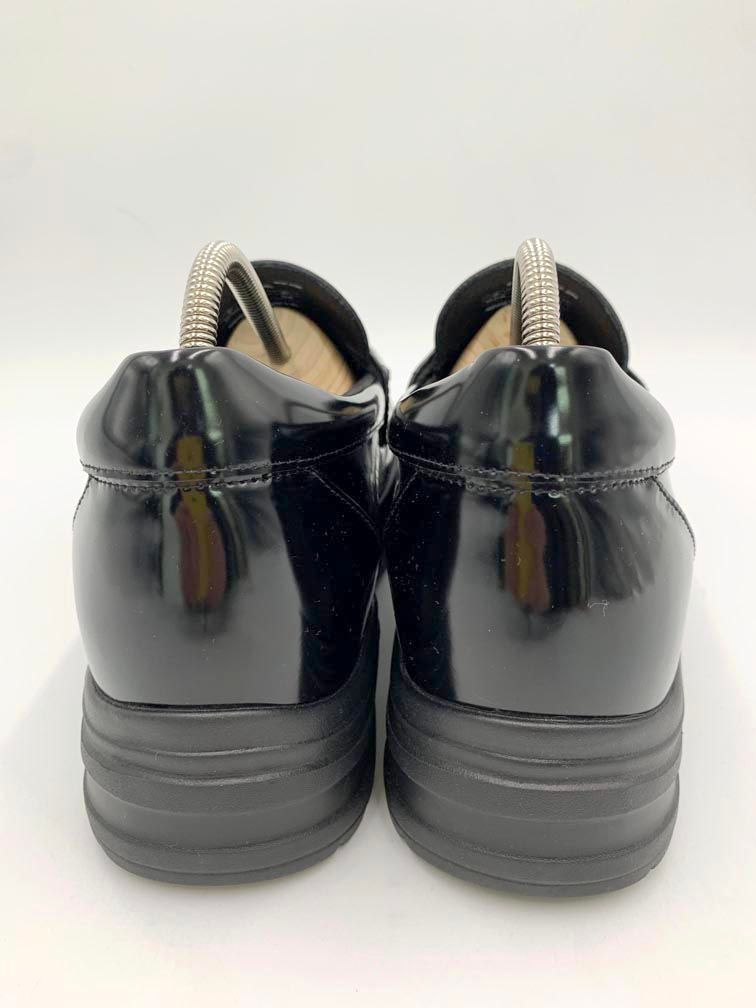 美品 STANDOOL TOKYO NOSTAR PATENT BLACK 厚底 パテント ローファー シューズ size25.5/黒 ■■◎メンズ