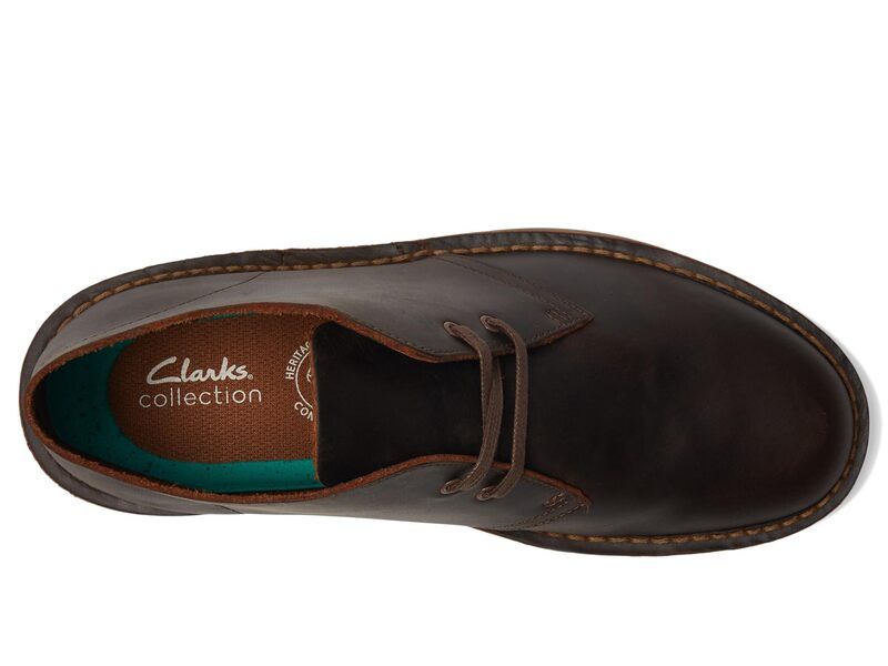 クラークス メンズ シューズ ブーツ・レインブーツ Clarkshepton Dark Brown Leather ブラウン