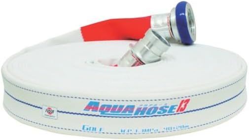 岩崎製作所 IWA　散水/消防用 1.3MPa ホース「ゴルフ」(内面ゴム引) アルミ製町野式金具付 50x20mアルミ町野式加締 散水ホース 01GLF5020A-K