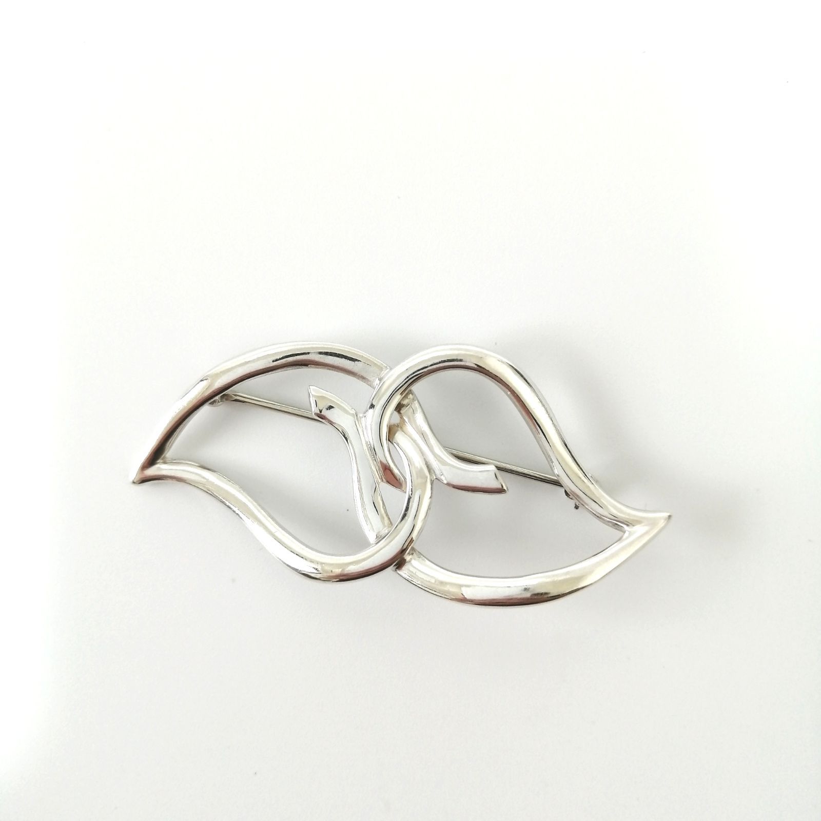✨美品✨ Tiffany&Co. ティファニー ブローチ リーフ 葉 ダブルリーフ