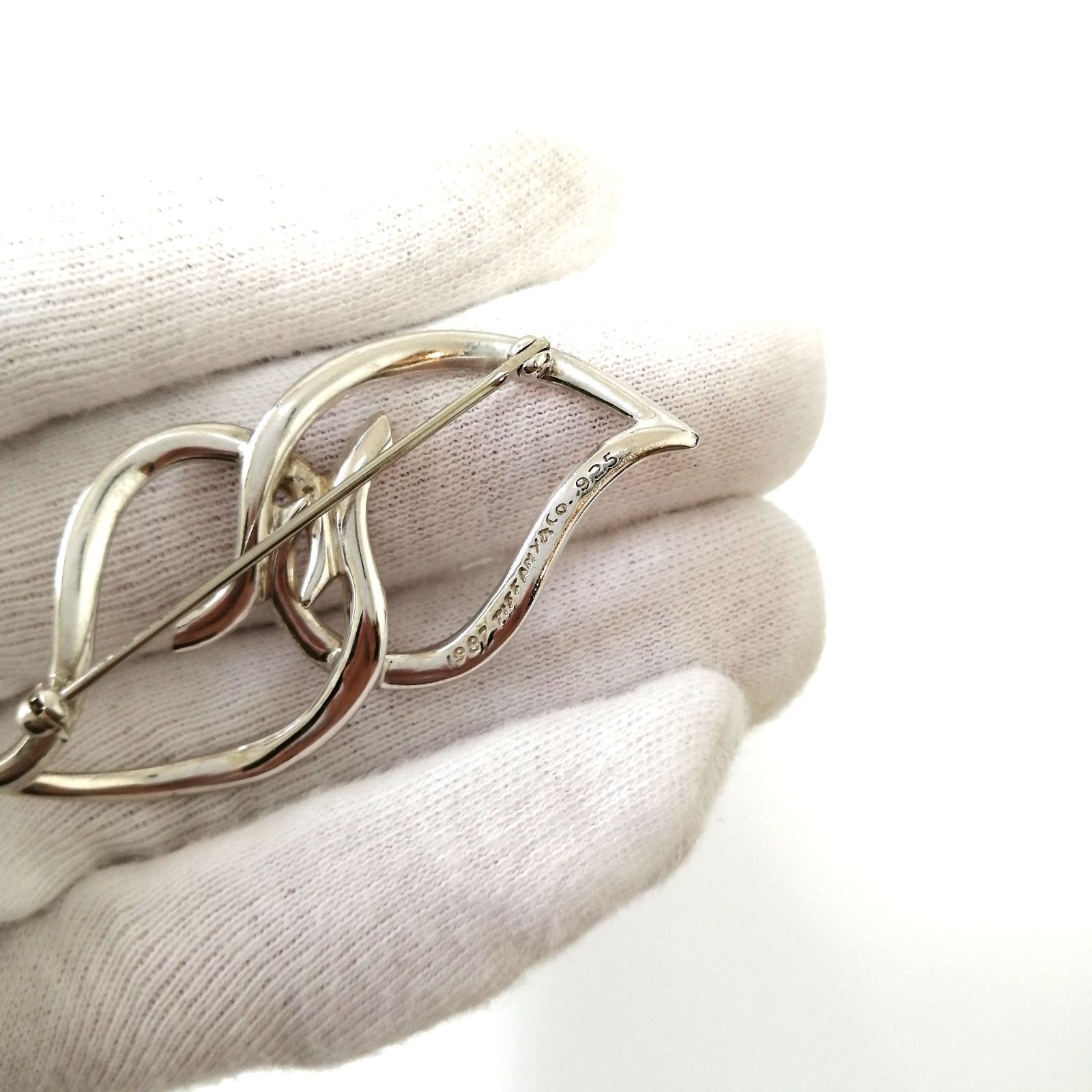 ✨美品✨ Tiffany&Co. ティファニー ブローチ リーフ 葉 ダブルリーフ