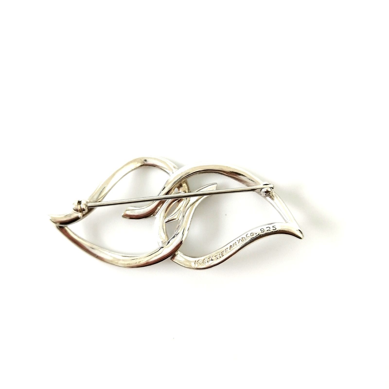 ✨美品✨ Tiffany&Co. ティファニー ブローチ リーフ 葉 ダブルリーフ