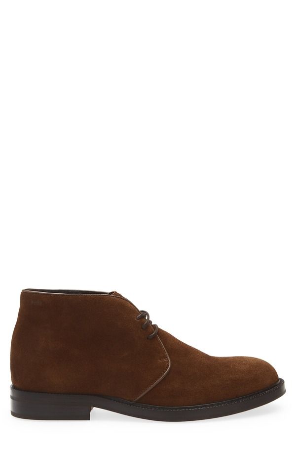 ボス メンズ シューズ ブーツ・レインブーツ スエード BOSS Dresletic Suede Chukka Boot Dark Brn