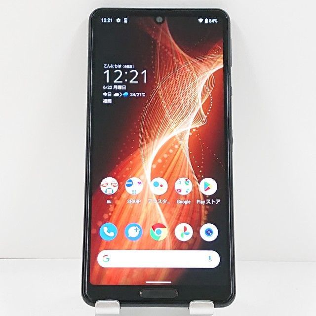 AQUOS sense5G SHG03 au ブラック 送料無料 本体 c20881