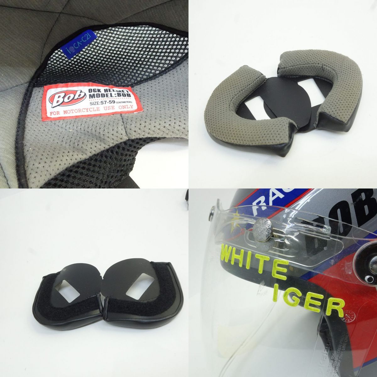 BOB RACING ヘルメット 57~59cm ※中古 BOB RACING ヘルメット 57~59cm ※中古