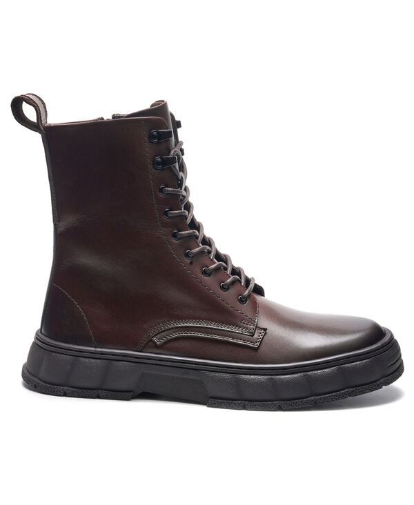 アンソニー ヴィア メンズ シューズ ブーツ・レインブーツ アンクル レース Anthony Veer A Veer Mens Bastion LaceUp Ankle Boots Brown ブラウ