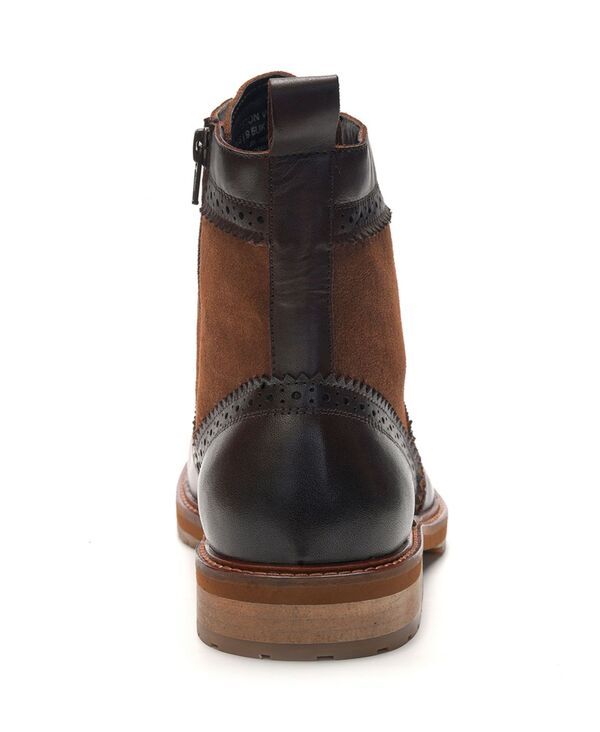 アンソニー ヴィア メンズ シューズ ブーツ・レインブーツ ウィングチップ レース Anthony Veer A Veer Mens Langston Wingtip LaceUp Boots BRO