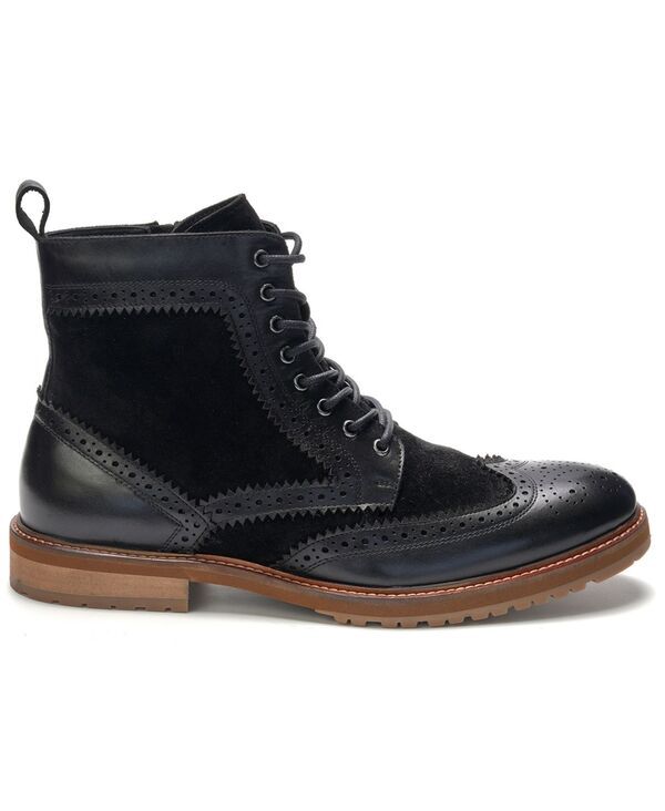 アンソニー ヴィア メンズ シューズ ブーツ・レインブーツ ウィングチップ レース Anthony Veer A Veer Mens Langston Wingtip LaceUp Boots BLA
