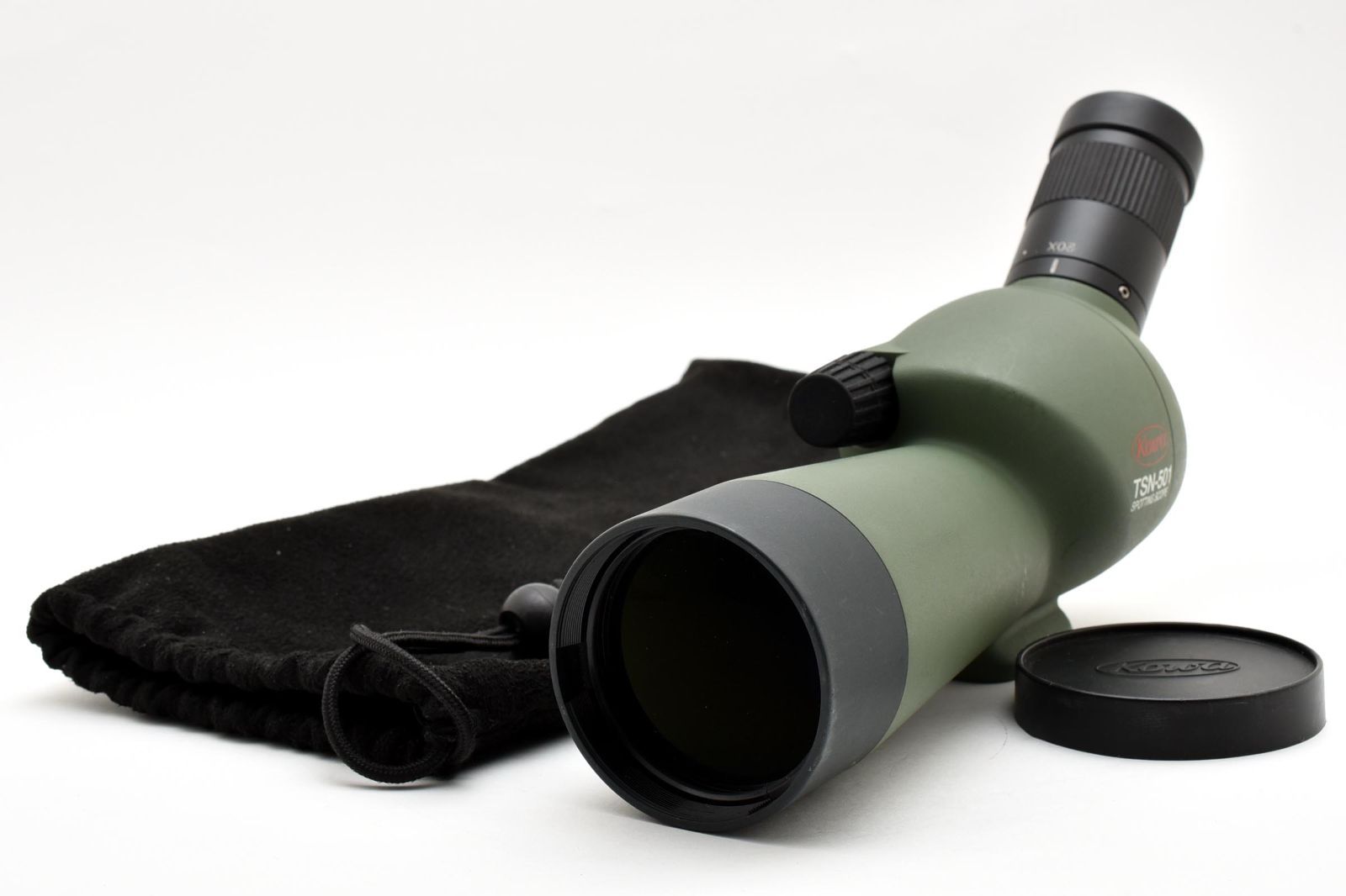 【良品】Kowa TSN-501 傾斜型フィールドスコープ 20-40倍ズーム接眼レンズ ケース付