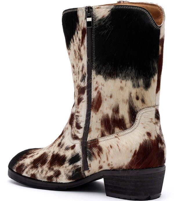 マークノーラン メンズ シューズ ブーツ・レインブーツ プリント Marc Nolan Mensawyer Cow Print Pony Hair Cowboy Boots Dark Horse
