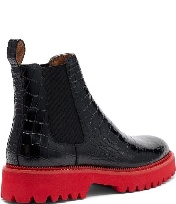 マークノーラン メンズ シューズ ブーツ・レインブーツ チェルシーブーツ チェルシー レザー Marc Nolan Mens Dax Croco Embossed Leather Chelsea Bo マークノーラン メンズ シューズ ブーツ・レインブーツ チェルシーブーツ チェルシー レザー Marc Nolan Mens Dax Croco Embossed Leather Chelsea Bo