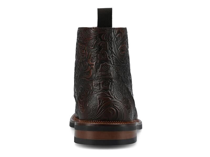 タフト メンズ シューズ ブーツ・レインブーツ TAFTRome Boot Dark Brown Floral Embossed ブラウン タフト メンズ シューズ ブーツ・レインブーツ TAFTRome Boot Dark Brown Floral Embossed ブラウン