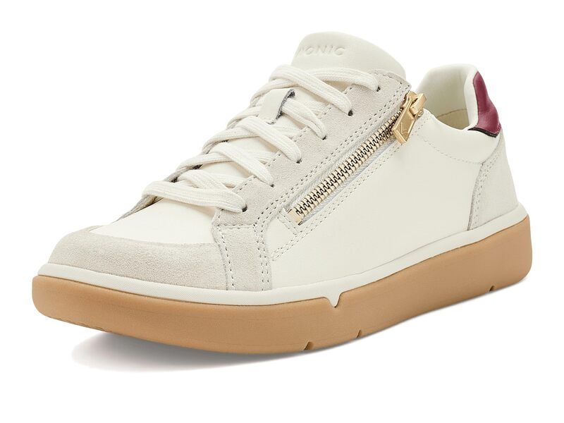 バイオニック レディース シューズ スニーカー Vionicity Walk Axs Walking Shoes Ivory LeatherS アイボリー