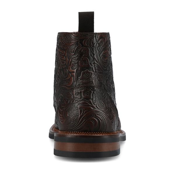タフト メンズ シューズ ブーツ・レインブーツ TAFT Mens Rome Dress Boot Brown Floral ブラウン