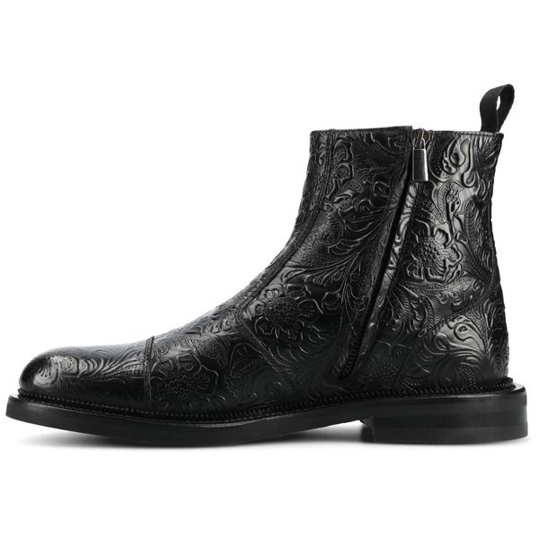 タフト メンズ シューズ ブーツ・レインブーツ TAFT Mens Lewisidezip Boot Black Floral ブラック タフト メンズ シューズ ブーツ・レインブーツ TAFT Mens Lewisidezip Boot Black Floral ブラック