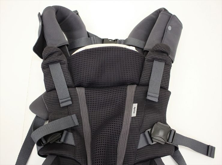 美品 ラクリス ダークグレーGR 2176451 アップリカ 抱っこおんぶ4WAY