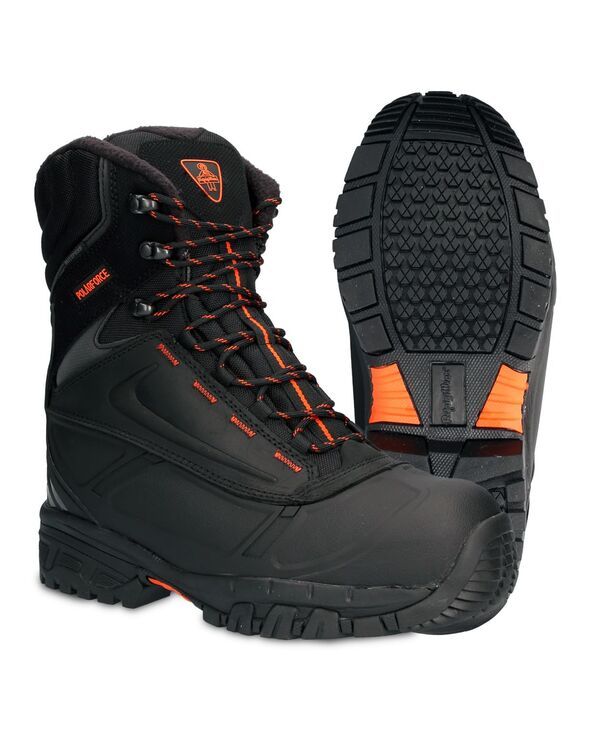 リフリジウェア メンズ シューズ ブーツ・レインブーツ レザー RefrigiWear Mens Polar Force Max Waterproof Insulated 8Inch Leather