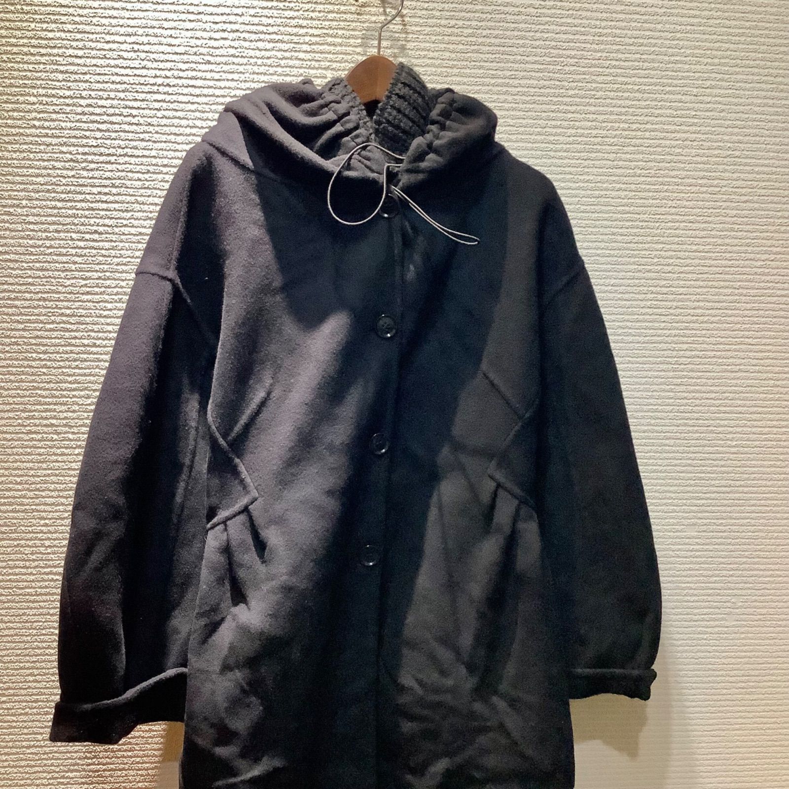 エルマンノ シェルヴィーノ ERMANNO SCERVINO ウール コート 黒