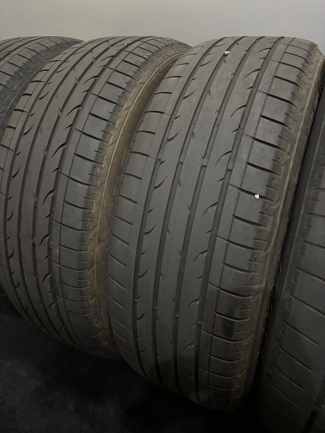 ★225/55R18 BRIDGESTONE/DUELER H/P SPORT 18年製 夏タイヤ サマータイヤ 4本 ブリヂストン デリカD:5 アウトランダー (南8-M608)