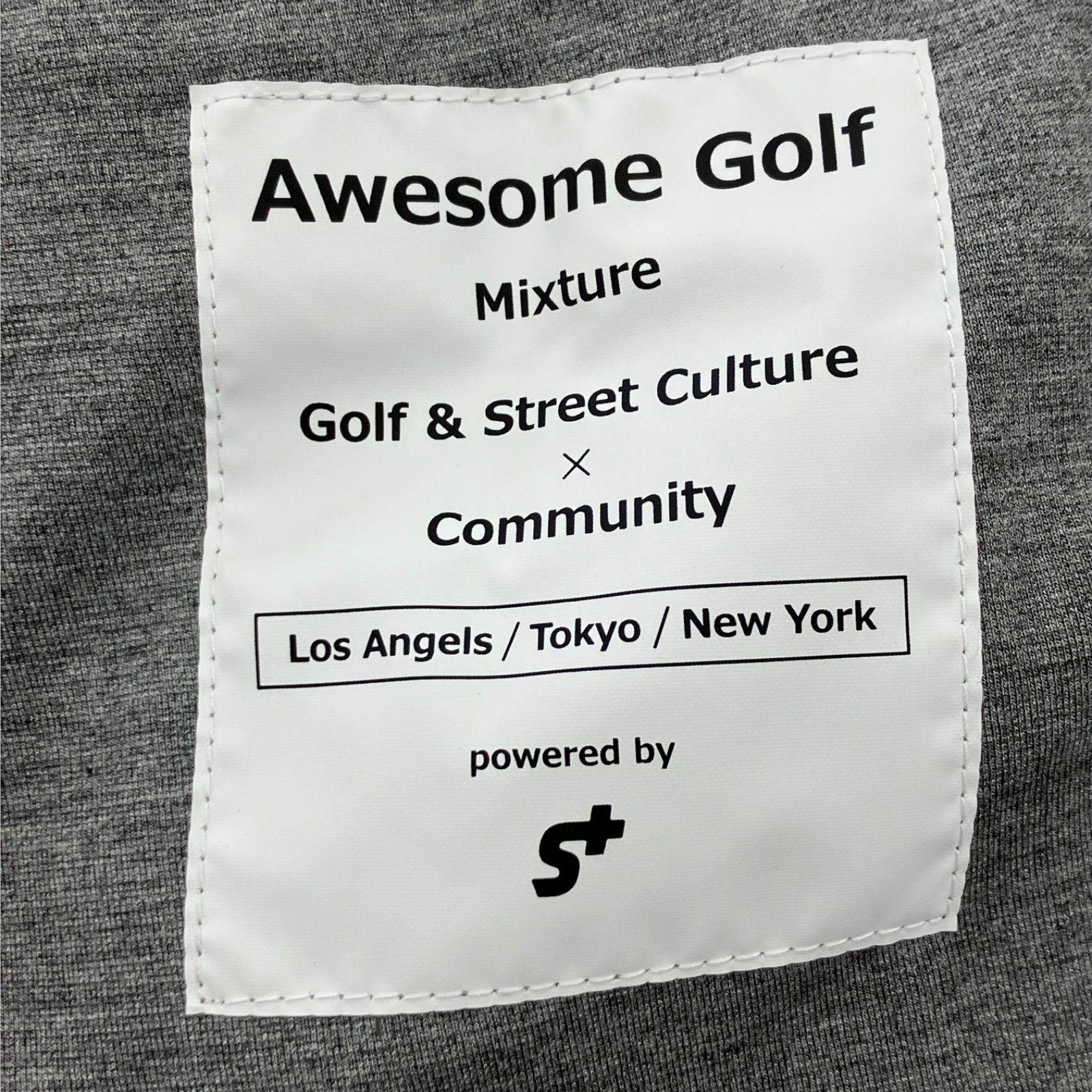 GF1 オーサムゴルフ Awesome Golf ロゴトラックパンツ グレー 灰色 Lサイズ パンツ トラックパンツ ゴルフ用品 072-3136002