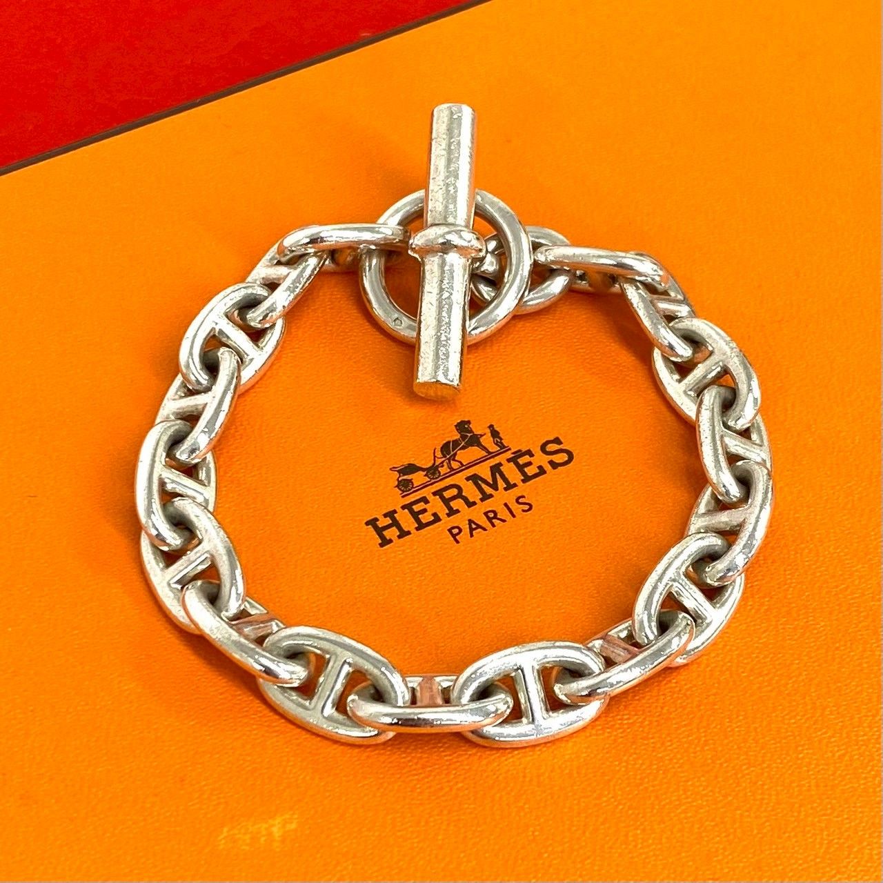極 美品 HERMES エルメス シェーヌダンクル MM 17コマ マルジェラ期