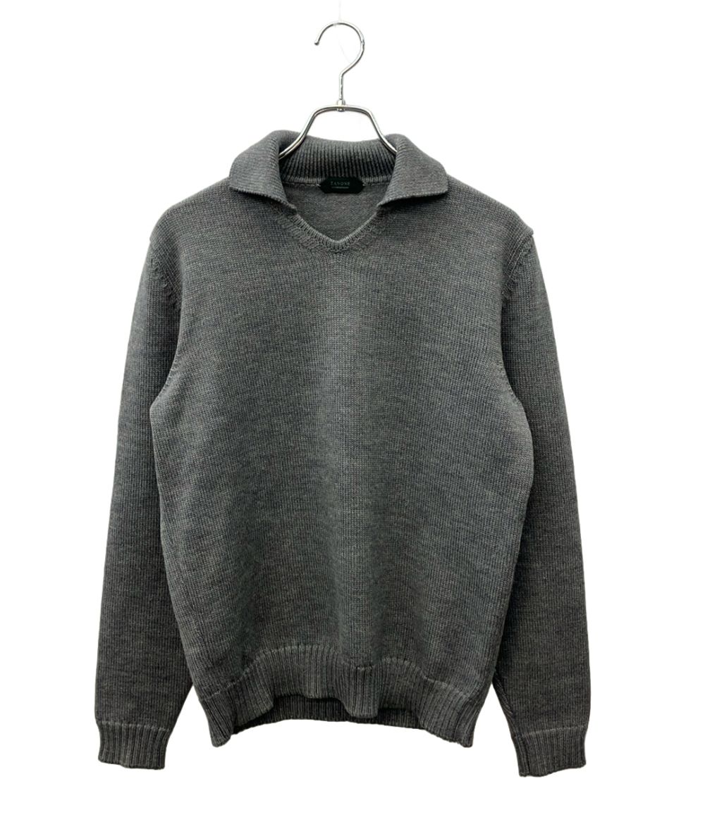 ザノーネ 長袖ニット スキッパー ミドルゲージ ウール メンズ SIZE 50 (XL) ZANONE