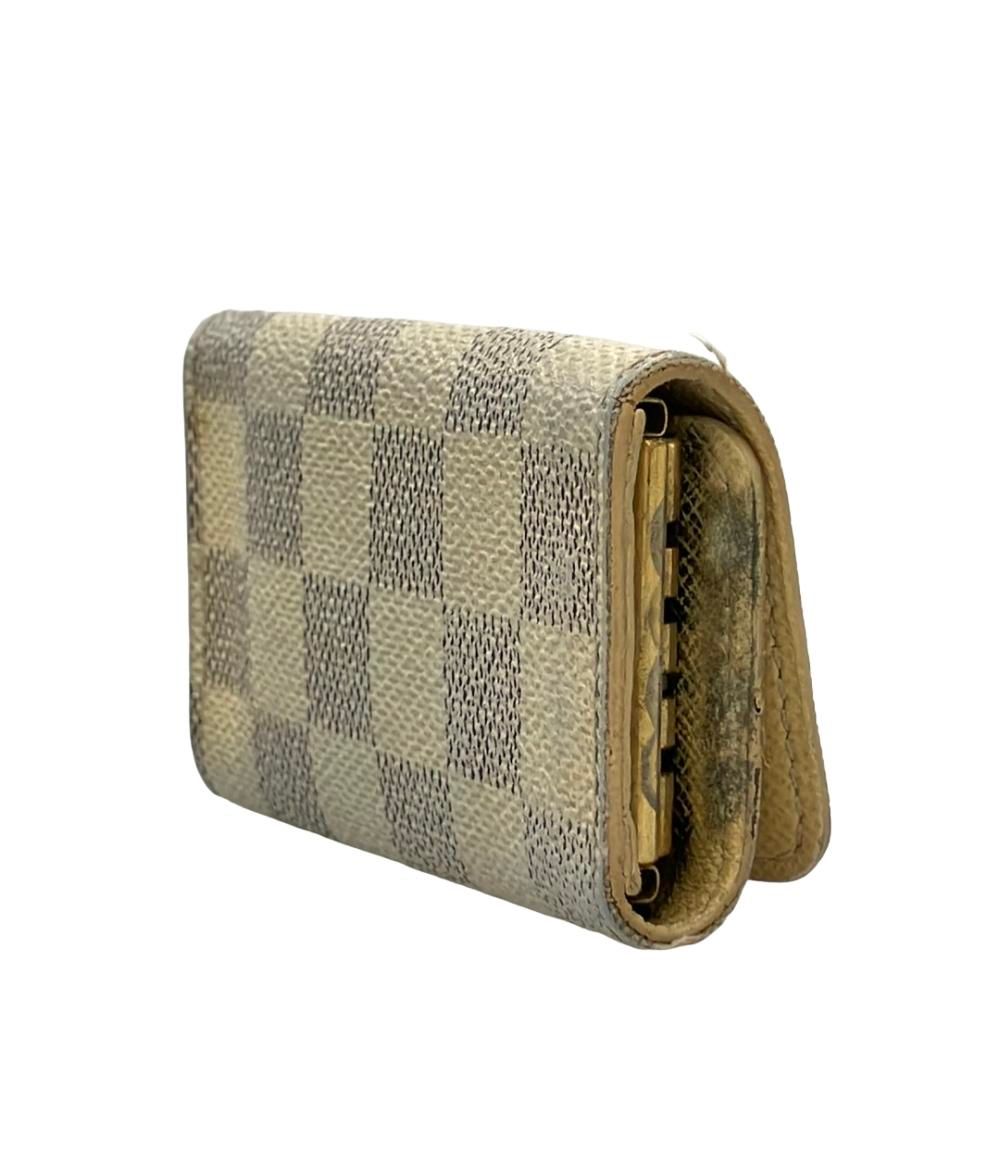 【新品級】LOUISVUITTON アズール ミュルティクレ 4連 キーケース ルイ・ヴィトン 4連キーケース ミュルティクレ4 ダミエ アズール