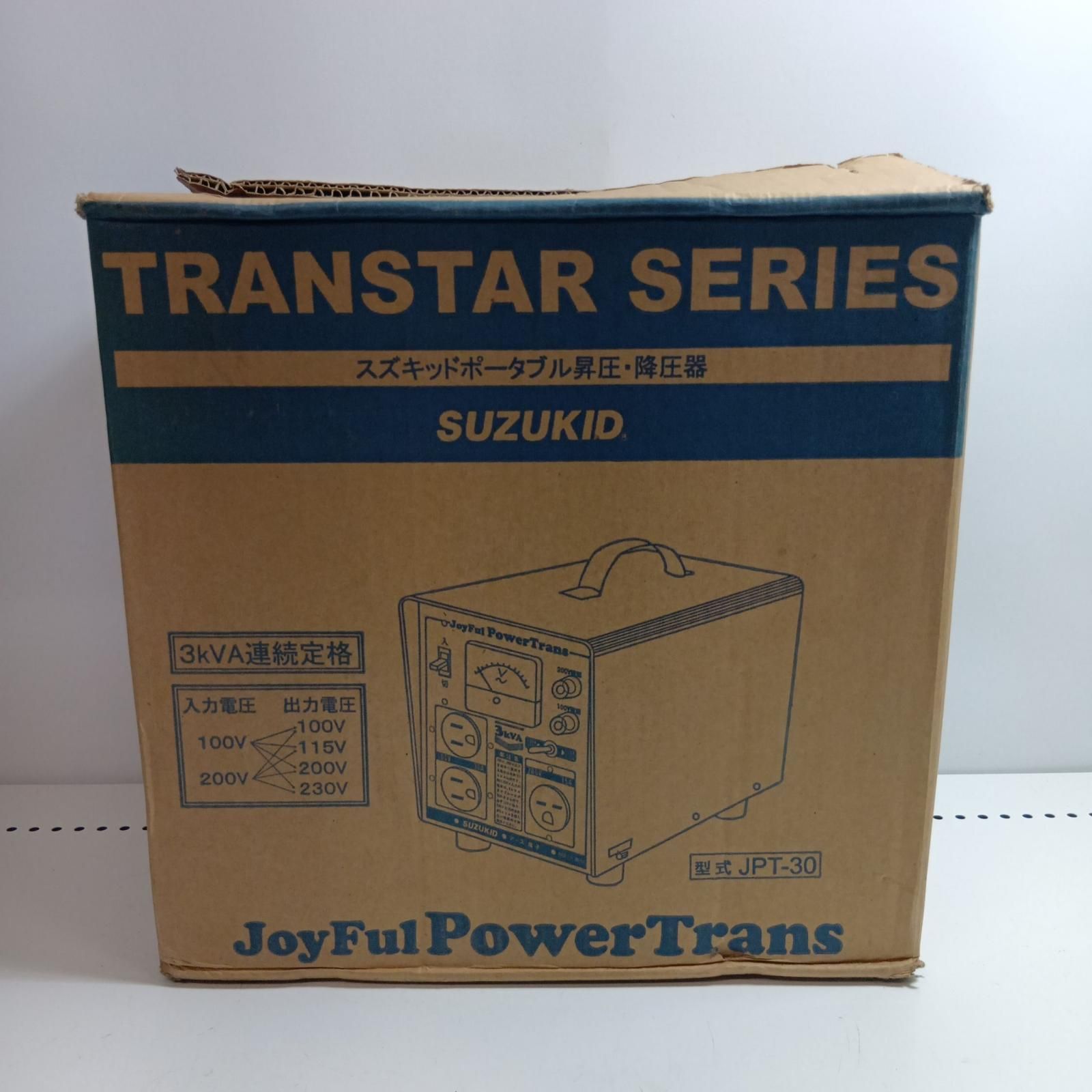 SUZUKID ポータブル昇圧降圧機 JPT-30 ブラック
