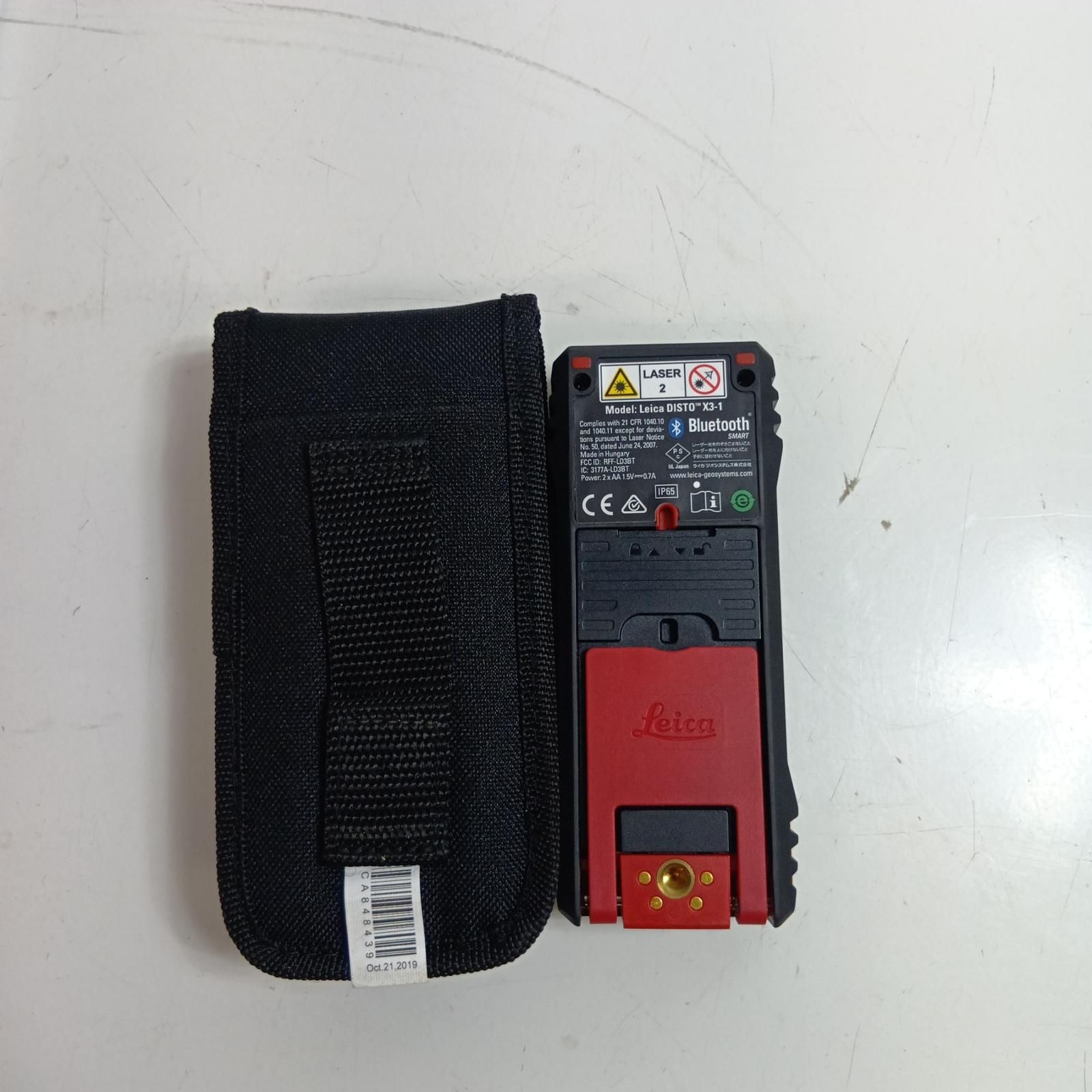 LEICA レーザー機器 レーザー距離計 LEICA Leica DISTO X3-1 ブラック 程度B 本体のみ コードレス式 不明 キズ・ヨゴレ有 Leica DISTO X3-1 ブラック