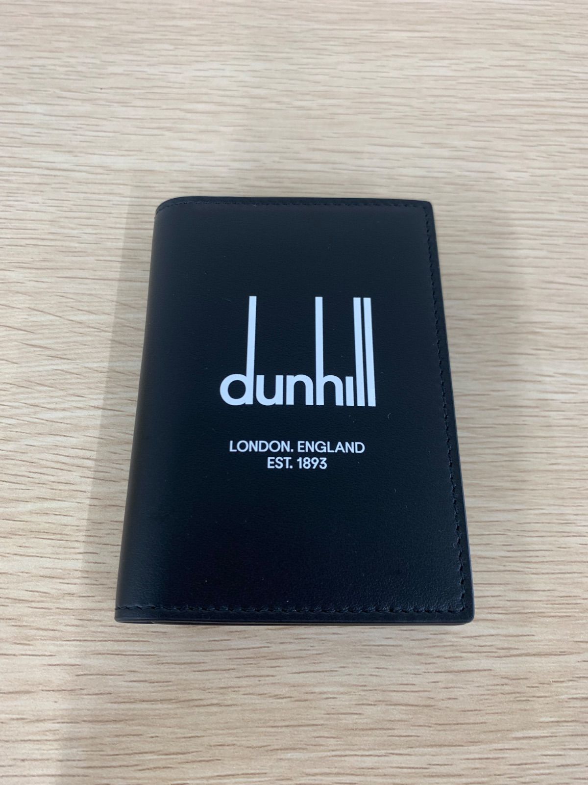 #【極美品】dunhill ダンヒル 名刺入れ カードケース レザー ブラック 黒【装飾品・小物類1】【5】