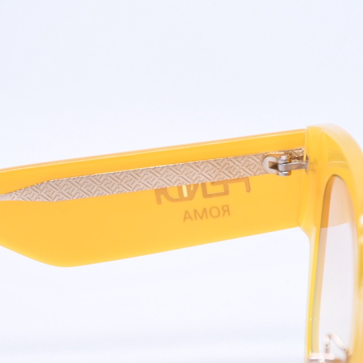 FENDI フェンディ ローマ サングラス イエロー サイドロゴ FF 0458/G/S 