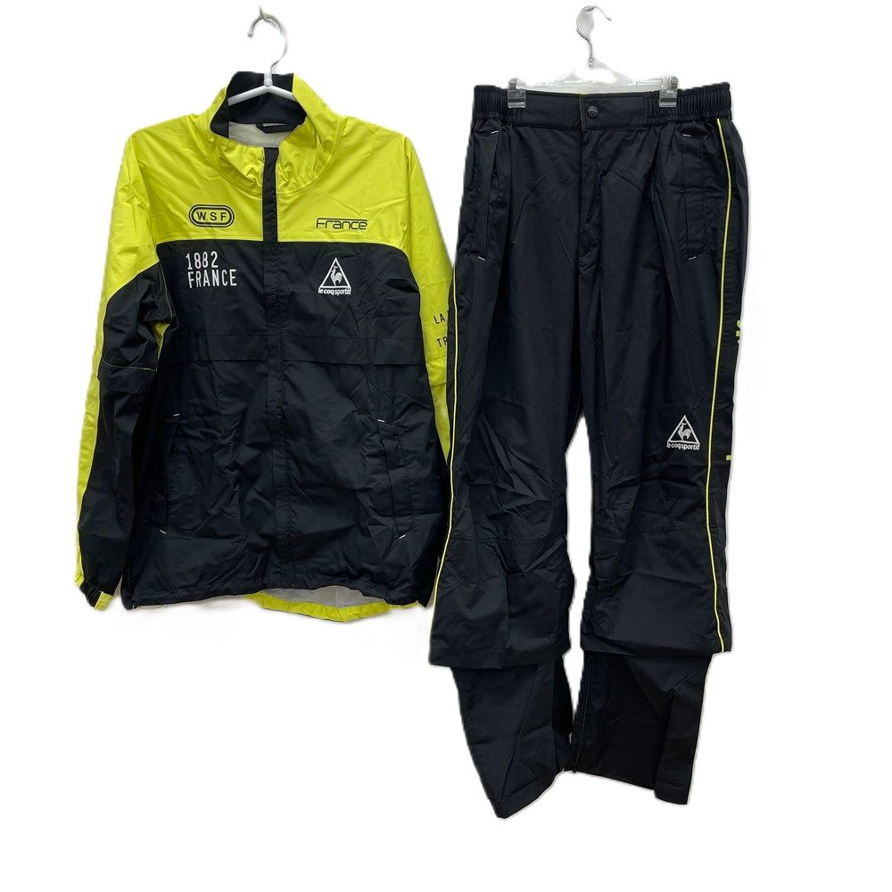 【完売品】【M】le coq sportif GOLF レインウェアセットアップ ルコックゴルフ 2way レインウェア 上下 セットアップ L QG7027CP
