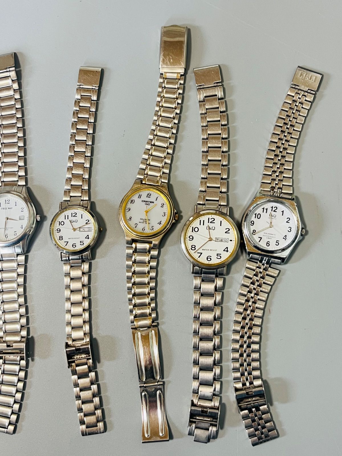 メンズ時計 7点セットOLEVS、CASIO、Q&Q、FREEWAY、CROWTONなど まとめ