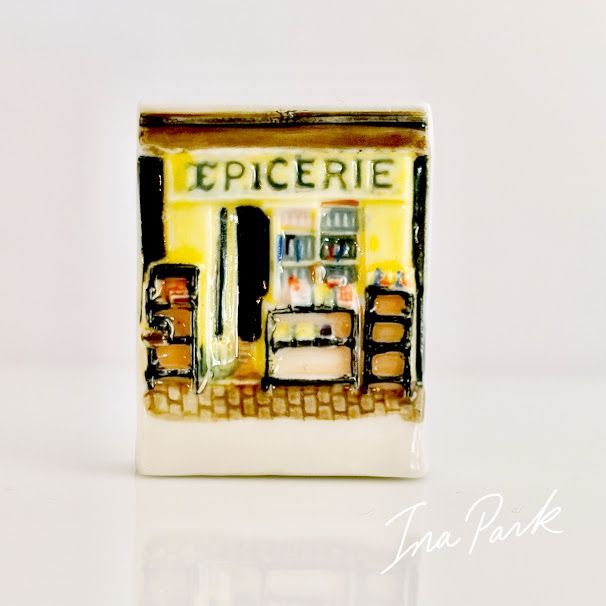 1999 お店のファサードのフェーブ フェーヴ フランス製 ミニチュア