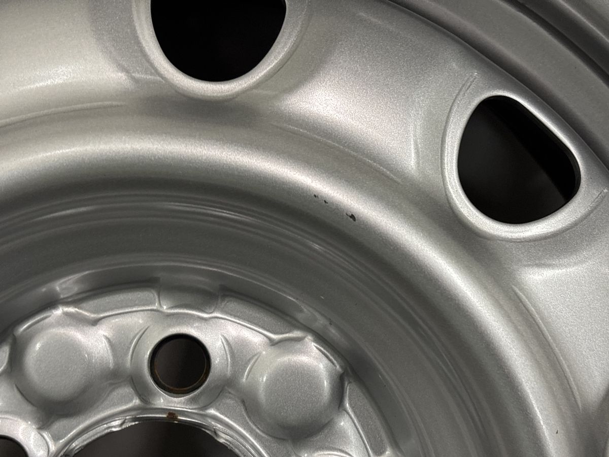 バリ溝】スチールホイール 15in 6J +50 PCD100 ダンロップ ウィンター