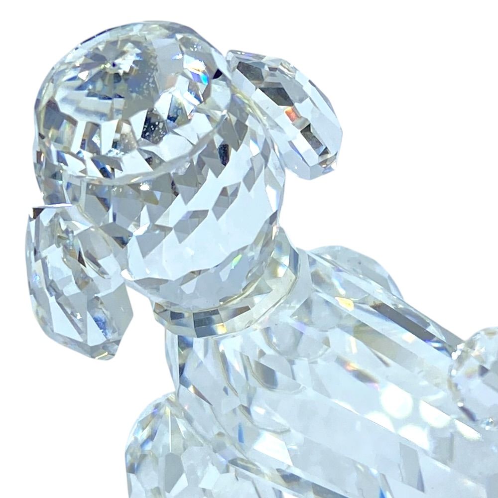 SWAROVSKI スワロフスキー プードル スタンディング オブジェ フィギュ