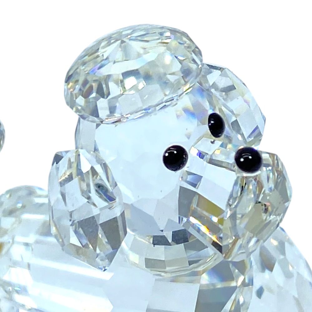 SWAROVSKI（スワロフスキー）のクリスタルフィギュリン「プードル」 SWAROVSKI スワロフスキー プードル スタンディング オブジェ フィギュ