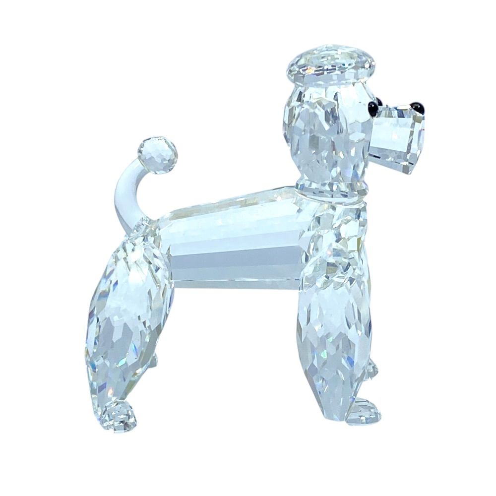 SWAROVSKI（スワロフスキー）のクリスタルフィギュリン「プードル」 SWAROVSKI スワロフスキー プードル スタンディング オブジェ フィギュ