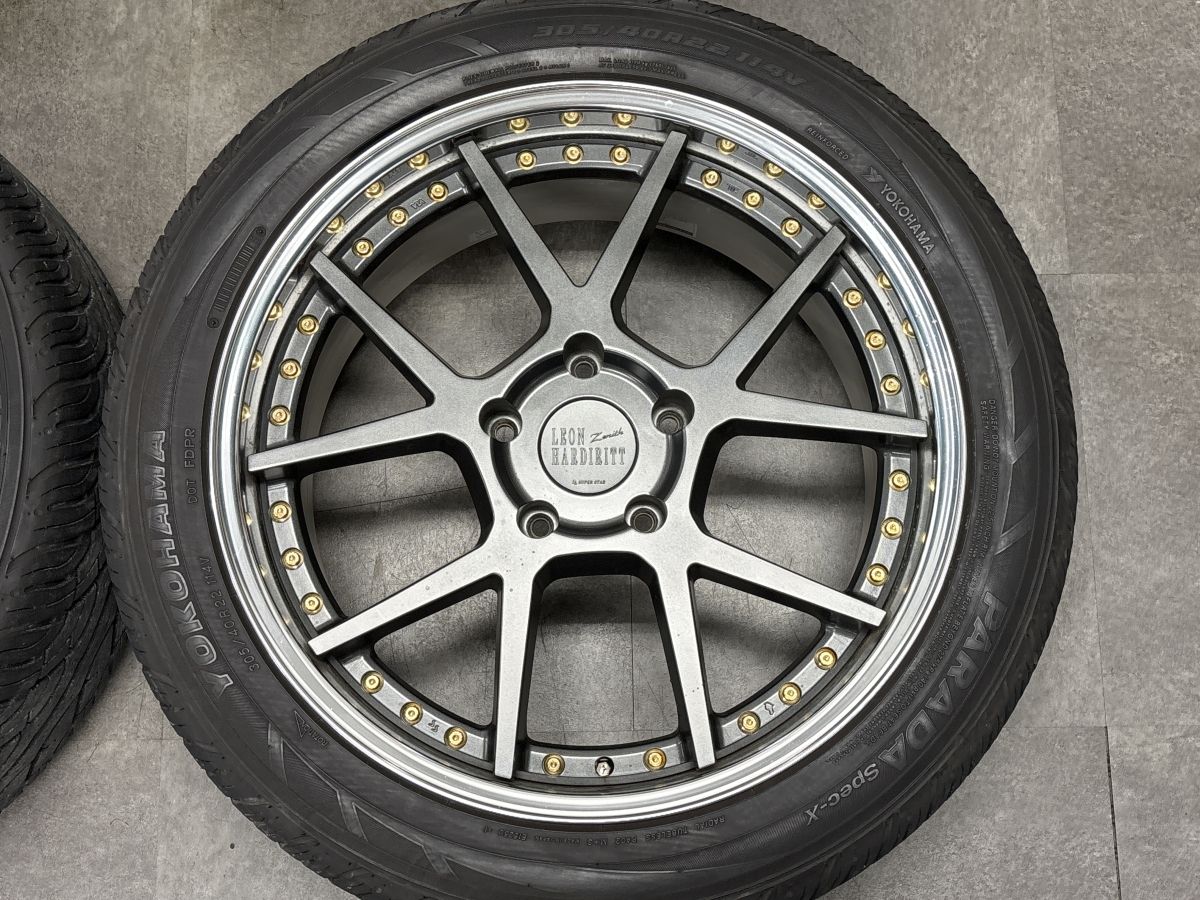 美品】レオンハルト シュタイン 22in 10J +43 PCD150 ヨコハマ パラダ